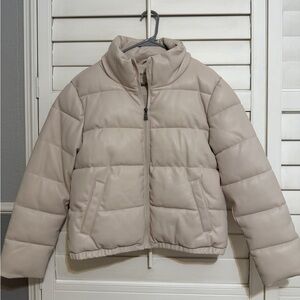 Beige Puffer Jacket